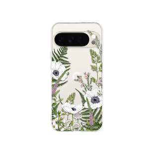 透明花朵适用于谷歌Pixel11proXL/10pro透明手机壳GooglePixel10A/9A彩色花9proXL彩绘7Pro/8A花卉6A软壳8pro