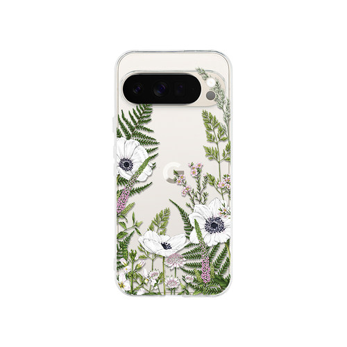 透明花朵适用于谷歌Pixel11proXL/10pro透明手机壳GooglePixel10A/9A彩色花9proXL彩绘7Pro/8A花卉6A软壳8pro