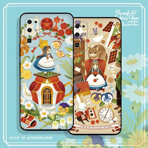 适用于三星S26/S25ultra/S24/S23/S22浮雕手机壳爱丽丝A56/A55/A54/A52S/A35/A36猫咪A16/A15公主s21fe/s22+