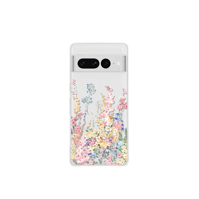 繁花唯美适用于谷歌pixel10proXL/9pro透明手机壳Google Pixel 7A/9A小花9pro XL彩绘7Pro/8A野花6A软壳8pro