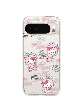 萌系凯蒂猫适用于谷歌pixel10proXL/9pro透明手机壳Google Pixel 7A/9A卡通9proXL彩绘7Pro/8A简约6A软壳8pro