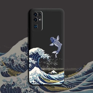 国风浮雕适用于华为Pura70/p60/p50/p40手机壳mate70/mate60/50/mate30浮世绘nova13pro全包8se仙鹤荣耀magic