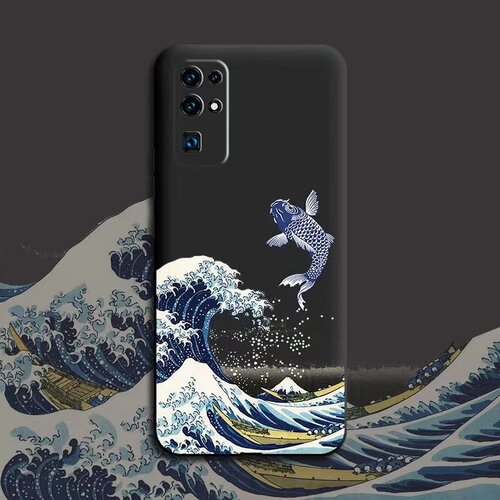 国风浮雕适用于华为Pura70/p60/p50/p40手机壳mate70/mate60/50/mate30浮世绘nova13pro全包8se仙鹤荣耀magic