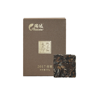 瑞达白茶方饮2017年正宗福鼎白茶贡眉便携旅行饼干茶40克