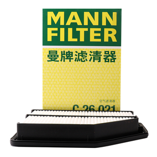CRV 11款 2.0空滤 1.8本田07 曼牌滤清器C26021空气格滤芯适用锋范