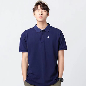 夏季苹果专卖店工作服POLO衫短袖T恤工装可定制刺绣logo文字图案