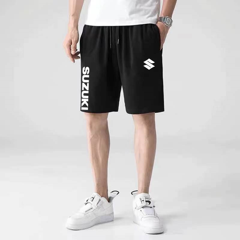 铃木短裤男女可定制摩托车摩友机车裤子骑行服运动裤五分裤休闲裤