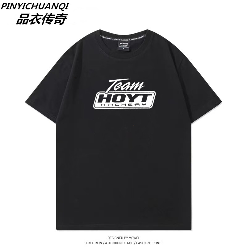 Hoyt霍伊特弓箭短袖男女门店代理经销商T恤纯棉半袖上衣户外装备 - 实物图