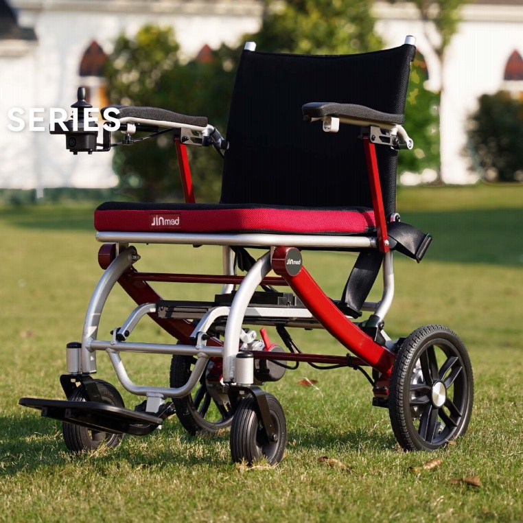 中进电动轮椅折叠轻便锂电池