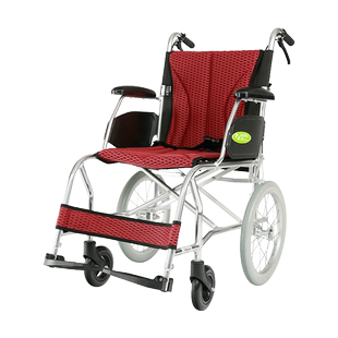 中进轮椅NA-457A折叠轻便老人便携式超轻铝合金老年代步车手推车