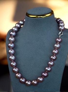 【娜点珠宝】s925银 淡水珍珠11-13mm CGRL大证 项链