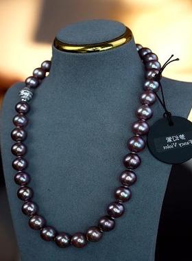 【娜点珠宝】 s925银 淡水珍珠9-12mm CGRL大证 项链 约0-90g