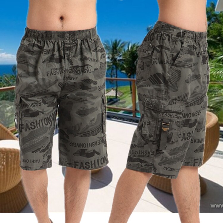Multiple pockets Seven point pants for men Casual shorts Solid wear-resisting Camouflage pants beach Summer Workwear Easy Largein the Men's clothing, Casual pants  category - from Buy2taobao.com to provide professional Taobao agent buy service