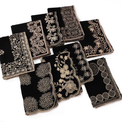 四季通用民族风女士刺绣围巾