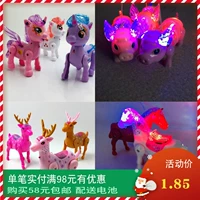 Electric Unicorn Đèn Âm nhạc Dây rút Động vật Phù hợp với Heo con Sika Deer Đồ chơi trẻ em Rung - Đồ chơi điều khiển từ xa đồ chơi đội bay siêu đẳng