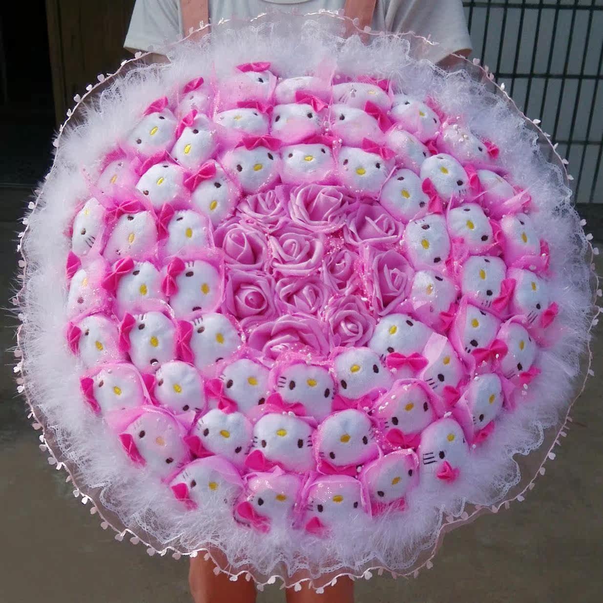 粉哈喽kt貓凱蒂貓仿真玫瑰手捧卡通花束教師節幼兒園畢業頒獎禮品在類目 鮮花速遞/花卉仿真/綠植園藝, 婚禮鮮花布置, 其它中 - 來自Buy2taobao.com提供專業的淘寶代購服務