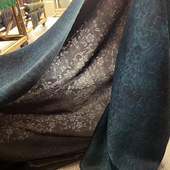 莨纱正宗二经绞罗全孔花罗香云纱祥云中式 国风面料不透真丝布料