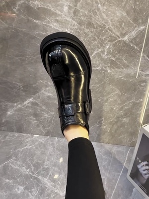 马丁靴男2025新款真皮厚底切尔西