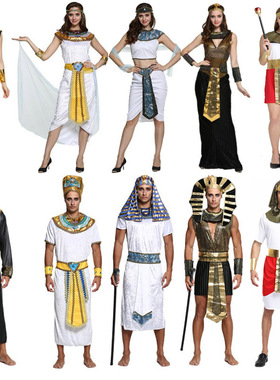 埃及狮身人面像埃及艳后衣服尼罗河法老王套装黑色罗马武士服装