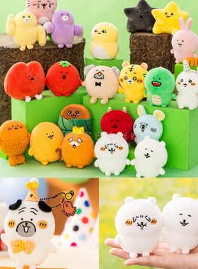 预售 日本nagano自嘲熊1.16新品坐姿手玉迷你红鬼熊薯饼玩偶巴哥