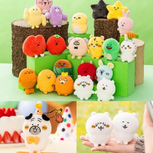 预售 日本nagano自嘲熊坐姿手玉迷你红鬼熊薯饼老虎玩偶巴哥挂件