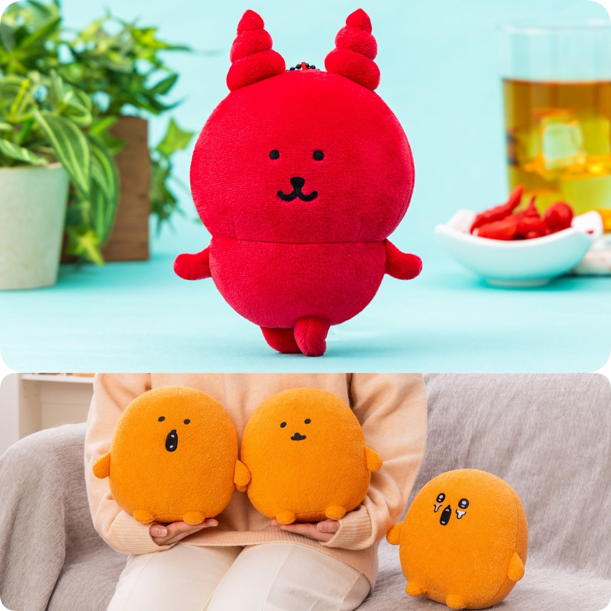 现货nagano粑粑头红鬼熊挂件