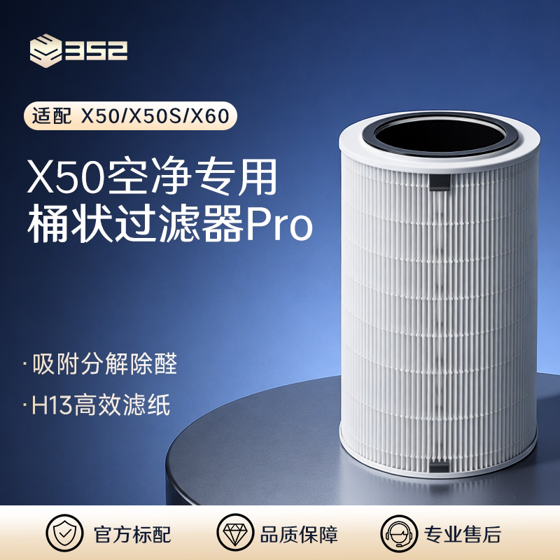 352空气净化器原装滤芯X50Pro图片