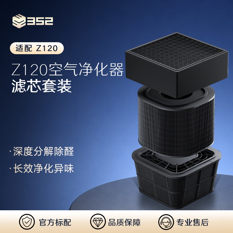 352空气净化器原装过滤器净化甲醛颗粒物异味 适配 Z120图片