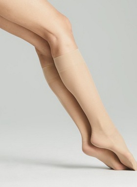 瑞士 FOGAL 2023春夏 经典优雅透明 肤色女20D中筒袜 Caresse 398