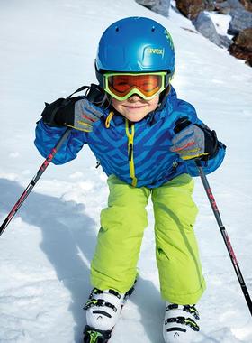 德国优维斯uvex speedy pro儿童滑雪镜雪地防雾风沙增光防雾雪镜