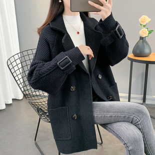 外套2026新款今年流行爆款冬女士小香风加厚中长款毛呢小个子大衣