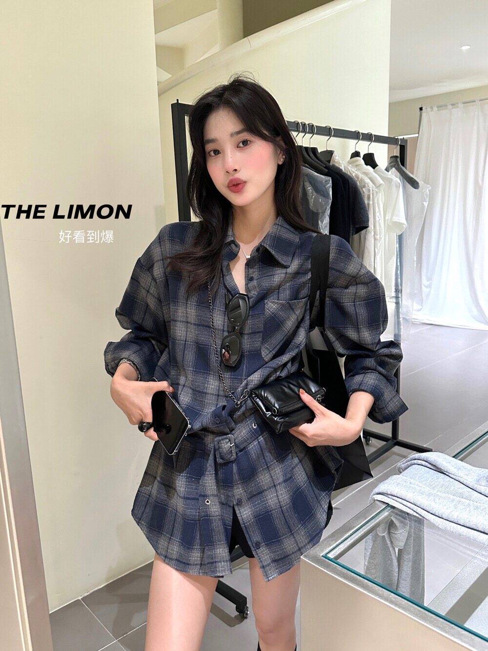 亚麻上衣女美式复古无印良品衬衫宽松休闲防晒长袖情侣外套