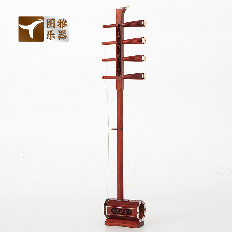 民族乐器蒙古说唱书花梨木中音四胡乐器传统手工制作厂家促销四胡