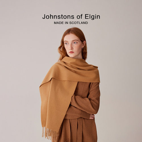 【七夕礼物】Johnstons of Elgin秋冬经典宽幅羊绒围巾