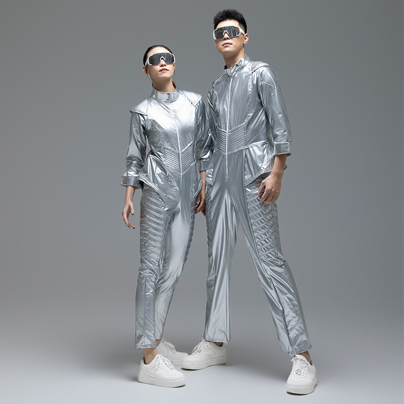 科技感太空科幻服男女同款租赁科幻机器人感觉演出服元宇宙COS服图片