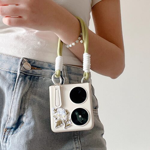 原装正品适用华为pocket2手机壳oppofindn3小米MIX荣耀magicv折叠屏n2保护套vivoX Flip斜跨挂绳p50pockets三