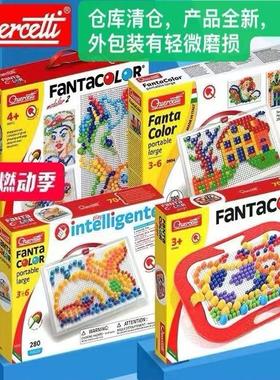 产品全新外包装有磨损Quercetti启迪儿童编程拼图玩具礼物益智