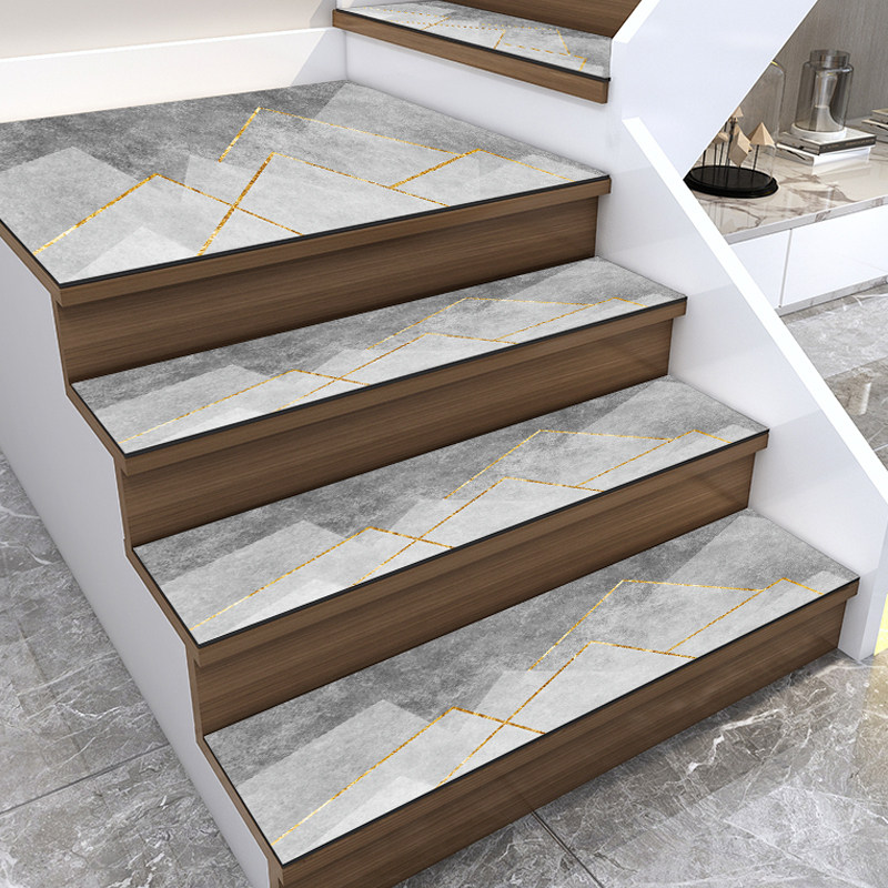楼梯踏步垫防滑pvc地垫可定做家用地毯可擦洗裁剪楼梯垫免胶自粘