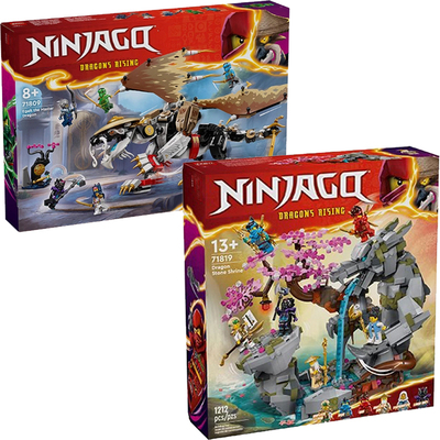 幻影忍者初代龙大师伊戈特71809神龙石殿巨龙71819拼装中国积木男