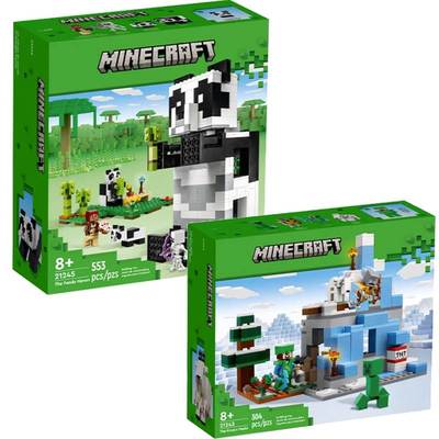 我的世界冰封山峰熊猫积木