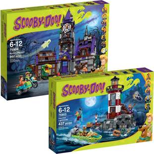 史酷比75904神秘宅院城堡鬼屋闹鬼灯塔75903拼装中国儿童益智积木