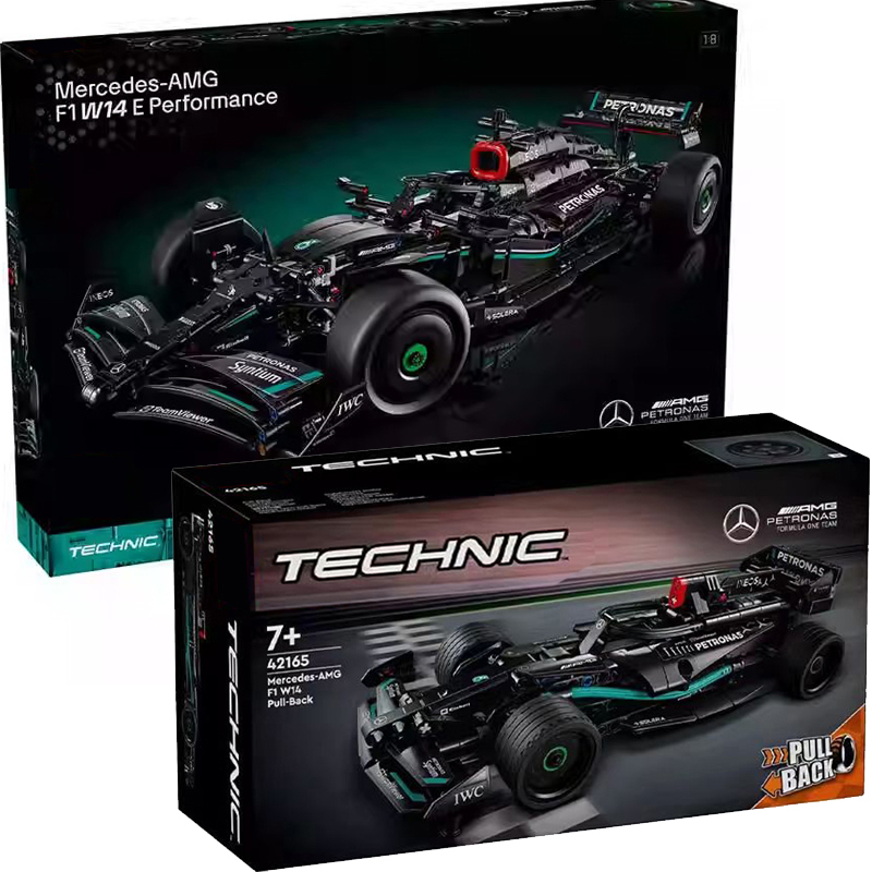 机械组42171奔驰梅赛德斯AMG F1回力超级赛车42165拼装中国积木男
