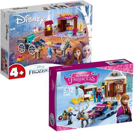 冰雪奇缘41166艾莎的马车大冒险驯鹿雪橇拼装中国41066女孩子积木