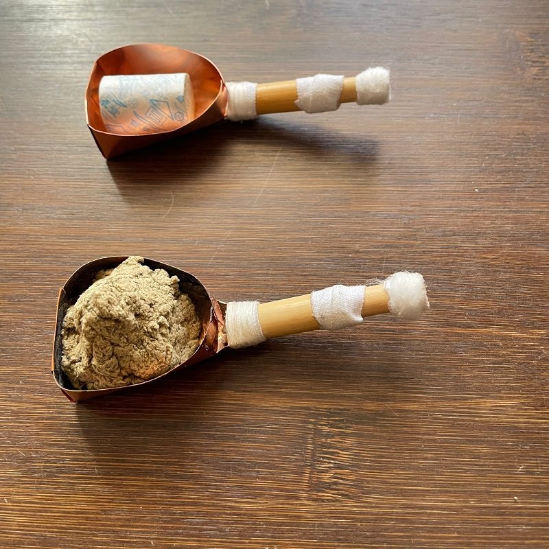 铜质苇管艾灸器耳鸣进水干燥