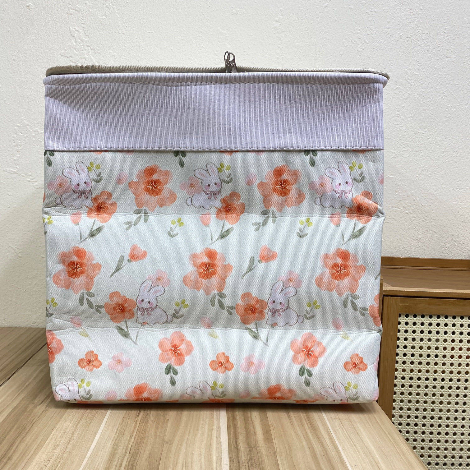 （50长40宽50高）加厚100L花恬兔拉链收纳防潮收纳袋可折叠收纳筐,收纳整理,收纳筐,淘宝优惠券,粉丝福利购,淘宝优惠卷