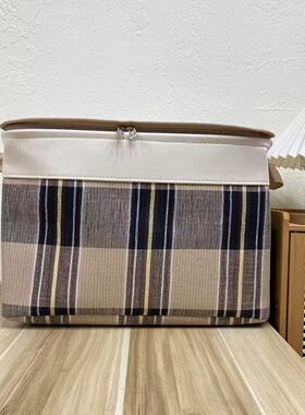 【45X35X30高】英伦宝利格拉链款（带盖带钢圈）防潮收纳筐收纳袋