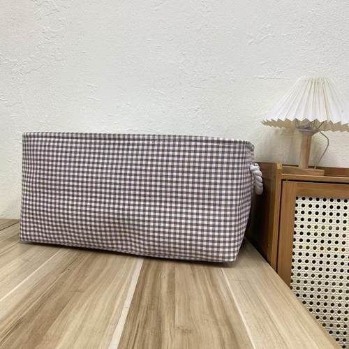 裤子专用【47X28X22高】小棕格开口绳把手微瑕可折叠裤子收纳筐