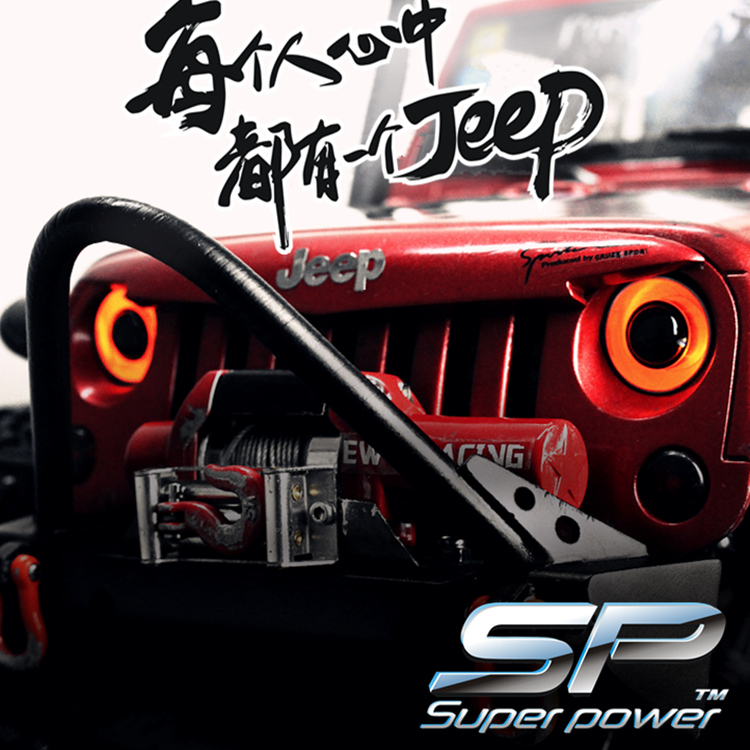 台湾FALCON出品模型车灯 天使眼/恶魔眼车灯改装中灯可控一灯多色