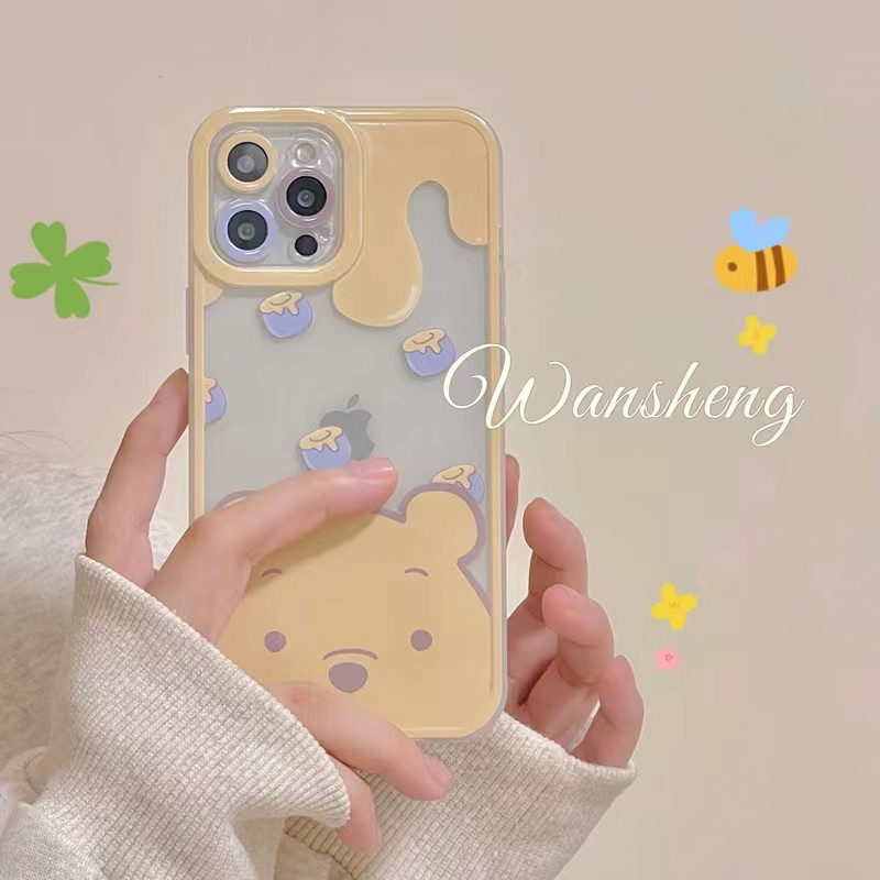 ins卡通可爱小熊适用华为nov9/8/7/5se苹果12/13手机壳iPhone11女款p40荣耀50软壳vivoy3y52s小米套oppoa7255
