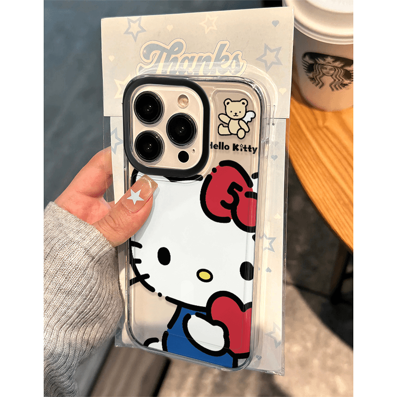 适用苹果15promax手机壳新款iphone14高级感13pro抱爱心凯蒂猫12卡通11软硅胶可爱X女款华为荣耀vivo小米oppo